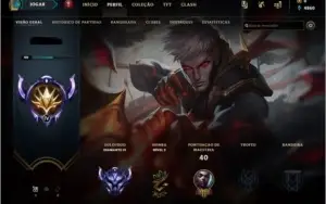 Conta Diamante 4 - LVL 40 MMR Alto + Skins Lendárias/Miticas