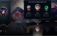 CONTA LVL 30 UNRANKED