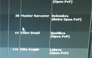 Tibia Royal Paladin level 323