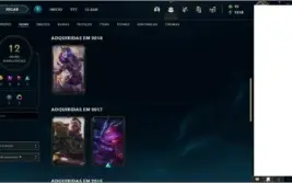 Conta nível 39 unranked, com 12 skins