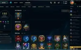 Conta League Of Legends - GOLD 4 - 190 Skins - Todos Heróis