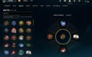 Bronze 3 com 40 Champs e 4 Skins + 4 Fragmentos