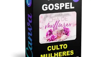 Pack Canva Gospel Culto das Mulheres - 25 Artes Editáveis