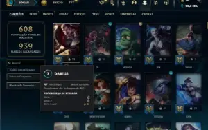 Bronze 4 com TODOS os champs e 255 Skins