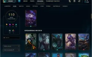 CONTA DIAMOND 3,  110 SKINS,  TODOS CHAMPS