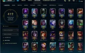 CONTA DIAMOND 3,  110 SKINS,  TODOS CHAMPS