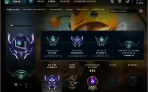CONTA DIAMOND 3,  110 SKINS,  TODOS CHAMPS