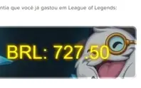 Conta league of legends, nível 217 com 127 skins
