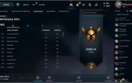 Conta de LoL Gold 290 skins +