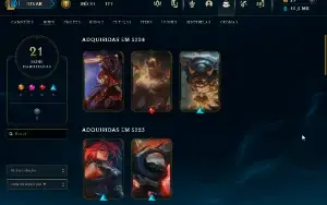 Conta LOL de 2014 ( Level 38 - 33 champs - 21 skins  e +
