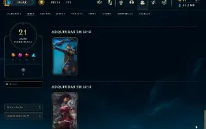Conta LOL de 2014 ( Level 38 - 33 champs - 21 skins  e +