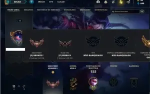 Conta Bronze 1 com 50 Champs e 20 Skins