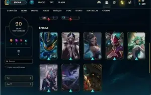 Conta Bronze 1 com 50 Champs e 20 Skins