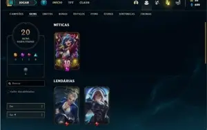 Conta Bronze 1 com 50 Champs e 20 Skins