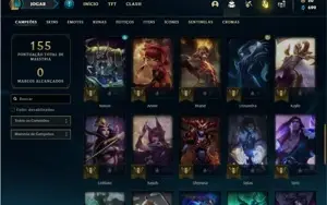 Conta Bronze 1 com 50 Champs e 20 Skins