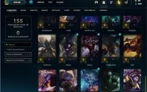 Conta Bronze 1 com 50 Champs e 20 Skins