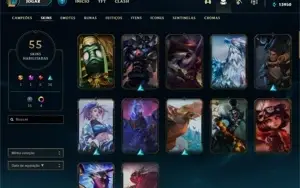 Conta Lol  61 skins, 100 campeões