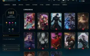 Conta de lol nivel 308 com 103 skins