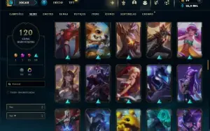 Esmeralda 3 com 130 Champs e 120 Skins ( MAIN ADC )