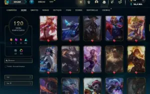 Esmeralda 3 com 130 Champs e 120 Skins ( MAIN ADC )
