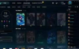 Conta lol Plat 4 Soloq, tds campeões 51k de essência,73 skin