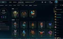 Conta lol Plat 4 Soloq, tds campeões 51k de essência,73 skin