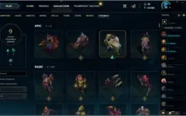 Conta lol Plat 4 Soloq, tds campeões 51k de essência,73 skin