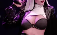 Nun With Gun 3D Stl