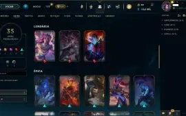 Conta League of Legends - Diamante 2 / 35 Skins