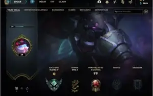 Conta lol platina 4, wr alto