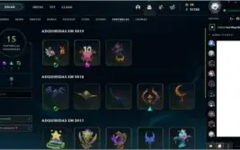 Conta League of Legends com 200 skins