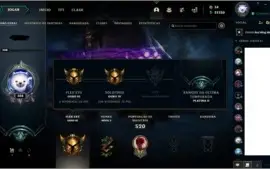 Conta League of Legends com 200 skins