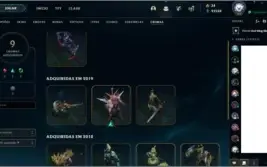 Conta League of Legends com 200 skins