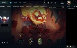 Conta LOL 91 skins e 4k de RP