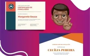 Criação de Arte para Certificado Envio em 24 Horas