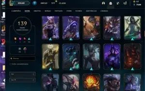 Conta lol Main Diana Gold