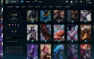 Conta lol Main Diana Gold