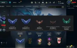Conta lol diamante na soloq e na flex, full champs, nivel434
