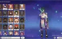 conta com xiao hu tao mais 6 5*  4 armas 5* todos os 4*