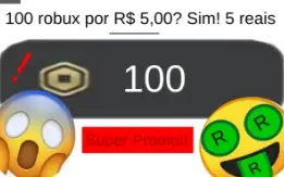 100 robux ultimo estoque