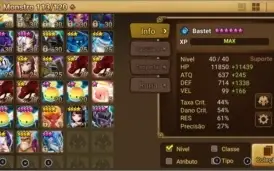 Summoners wars - LD Cadiz / Tricaru + Dot / 18 nat5* / 70 6*