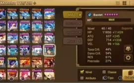 Summoners wars - LD Cadiz / Tricaru + Dot / 18 nat5* / 70 6*