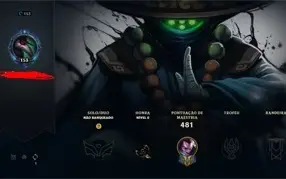 [LOL BR]  CONTA SEM MD10 MMR PLAT + 213 CHAMPS + 104 SKINS