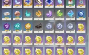 Ar 56 + 18 Pers 5*(Wanderer C1) + 6 Armas 5* + Muita Resina