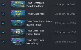 Trove Conta MR total 447 (15 max level) SH 36kPR