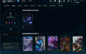 Esmeralda 3 com 25 Champs e 6 Skins + 30 Espolios
