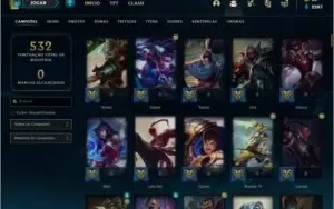 Conta bronze 2 com TODOS os champs e 100 skins