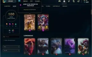 Conta bronze 2 com TODOS os champs e 100 skins