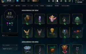 Conta League of Legends com todas as skins + Wild Rift Vincu