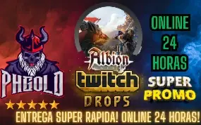 Twitch Drops - Albion Online - Vários Drops diferentes - Onl